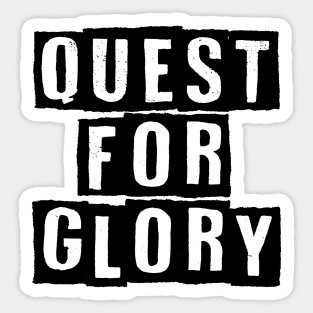 QUEST FOR GLORY. Sticker